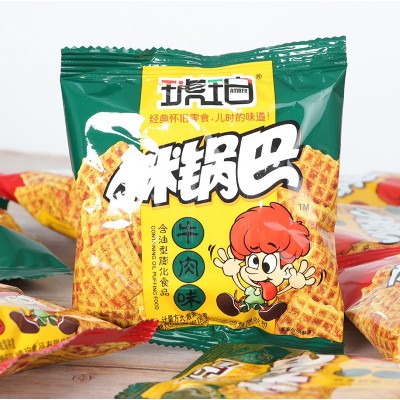 琥珀小米锅巴零食小包麻辣味袋装 小吃散装批发膨化食品一袋5斤图3