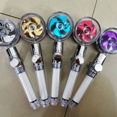 网红小蛮腰增压花洒儿童花洒卫生间浴室淋浴头多色花洒螺旋桨花洒图2
