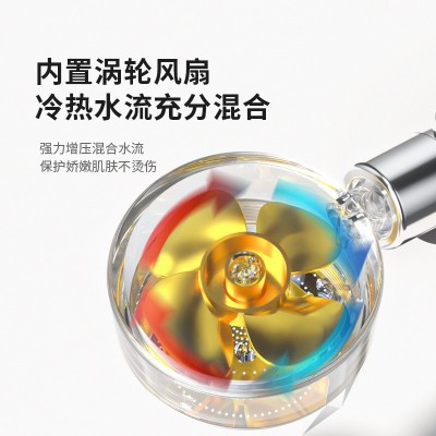 网红小蛮腰增压花洒儿童花洒卫生间浴室淋浴头多色花洒螺旋桨花洒图3