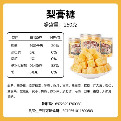 梨膏糖雪梨枇杷膏秋梨膏硬糖纯手工薄荷老人儿童糖图4