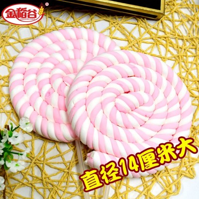 金稻谷75G大卷花棉花糖棒棒糖 韩国可爱儿童糖果小零食批 发软糖图2