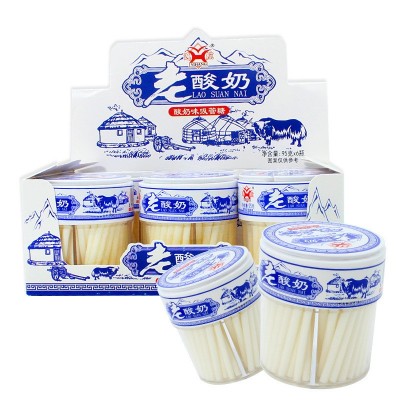 老酸奶吸管糖吸吸乐儿童棒棒糖休闲食品8090怀旧零食糖果大量批发图3