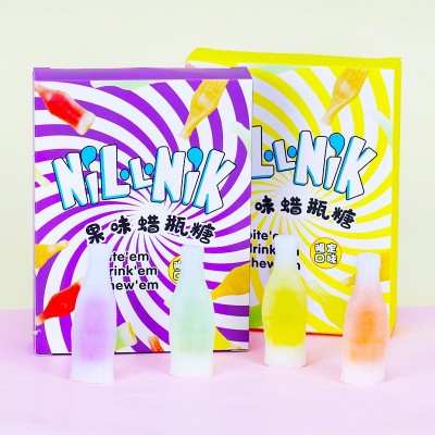 蜡瓶糖可食用饮料糖网红抖音同款韩国吃播食品果汁糖可乐汽水软糖图3