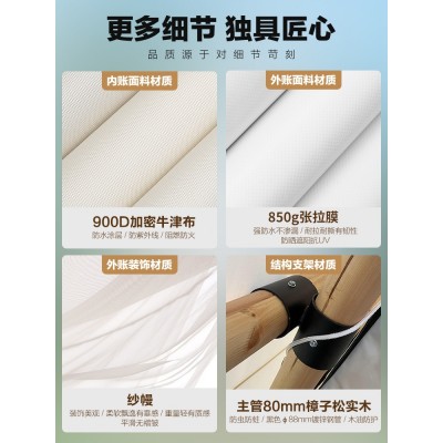 户外三角帐篷野奢网红露营浪漫婚礼帐篷野营简约民宿餐厅酒店帐篷图3