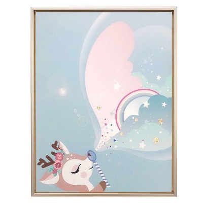 如果家居 源头厂家创意梅花鹿油画布装饰画 客厅书房儿童房挂画图4