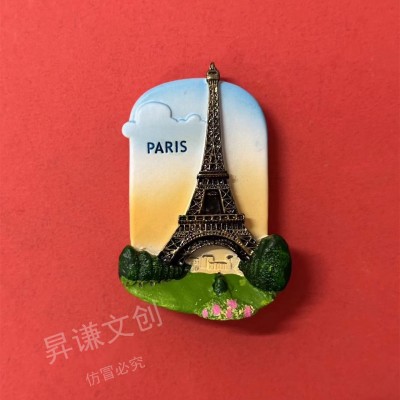 新款世界各国旅游景点立体树脂磁性冰箱贴旅游纪念品厂家图5