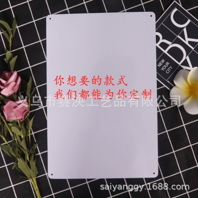 欧美复古铁皮画家居酒吧餐厅墙壁铁艺装饰品厂家直销定制标示挂牌图4