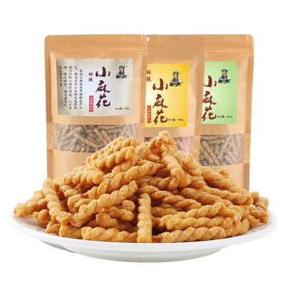 卧龙手工小麻花280g多口味网红小辫散装批发休闲零食香酥咪批发图5