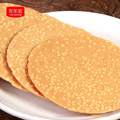 薄脆饼干芝麻片酥饼80后网红零食糕点休闲早餐零食散装称重图3